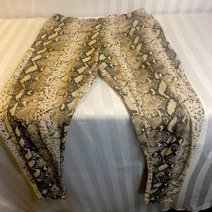 Love Streak Snakeskin Leggings XL